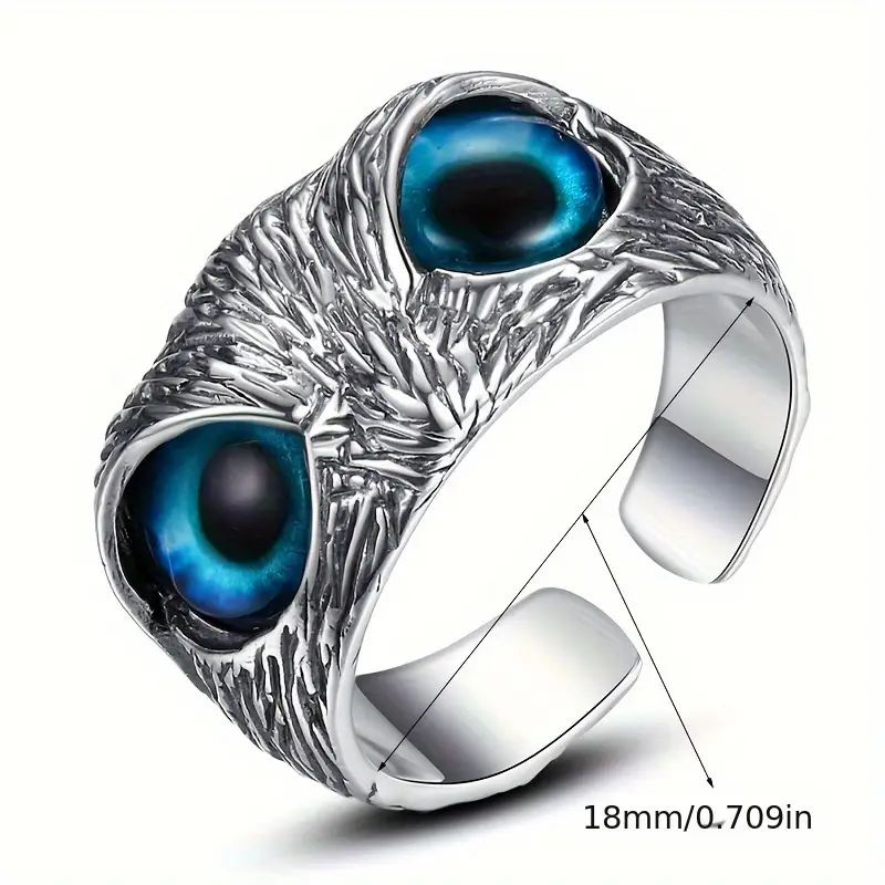 Owl – Blue-Eyed Ring
