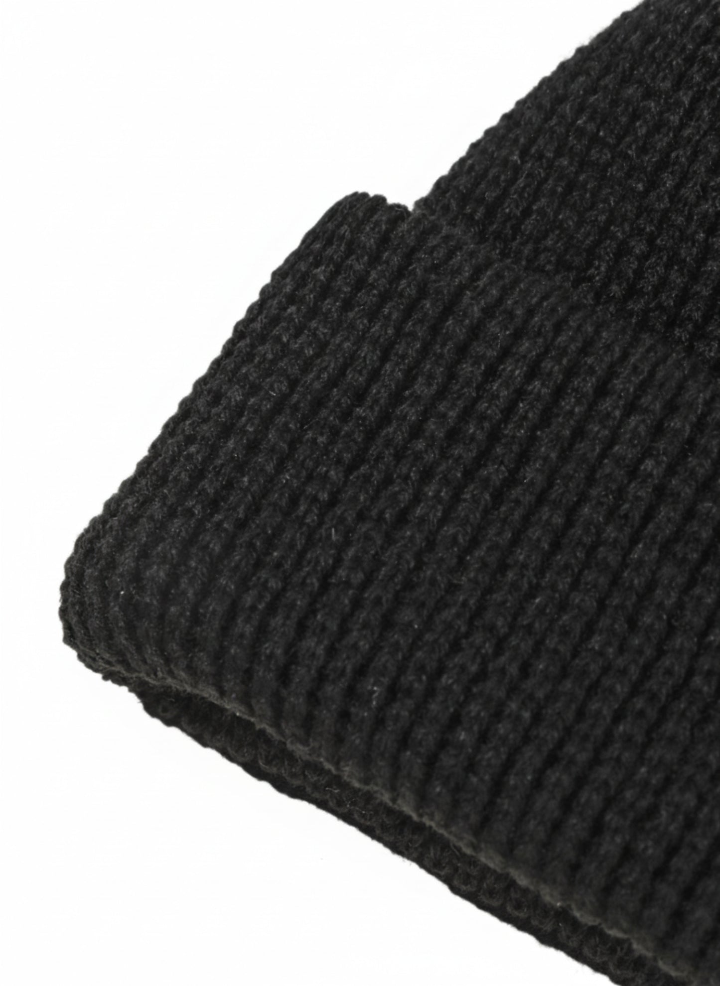 Knitted Beanie — Black