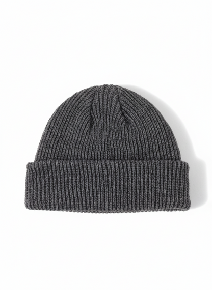 Knitted Beanie — Grey