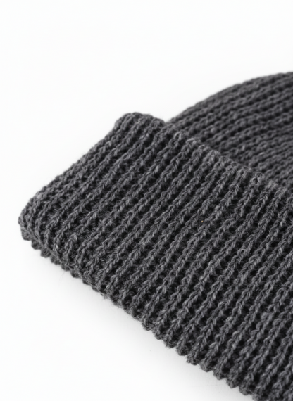 Knitted Beanie — Grey