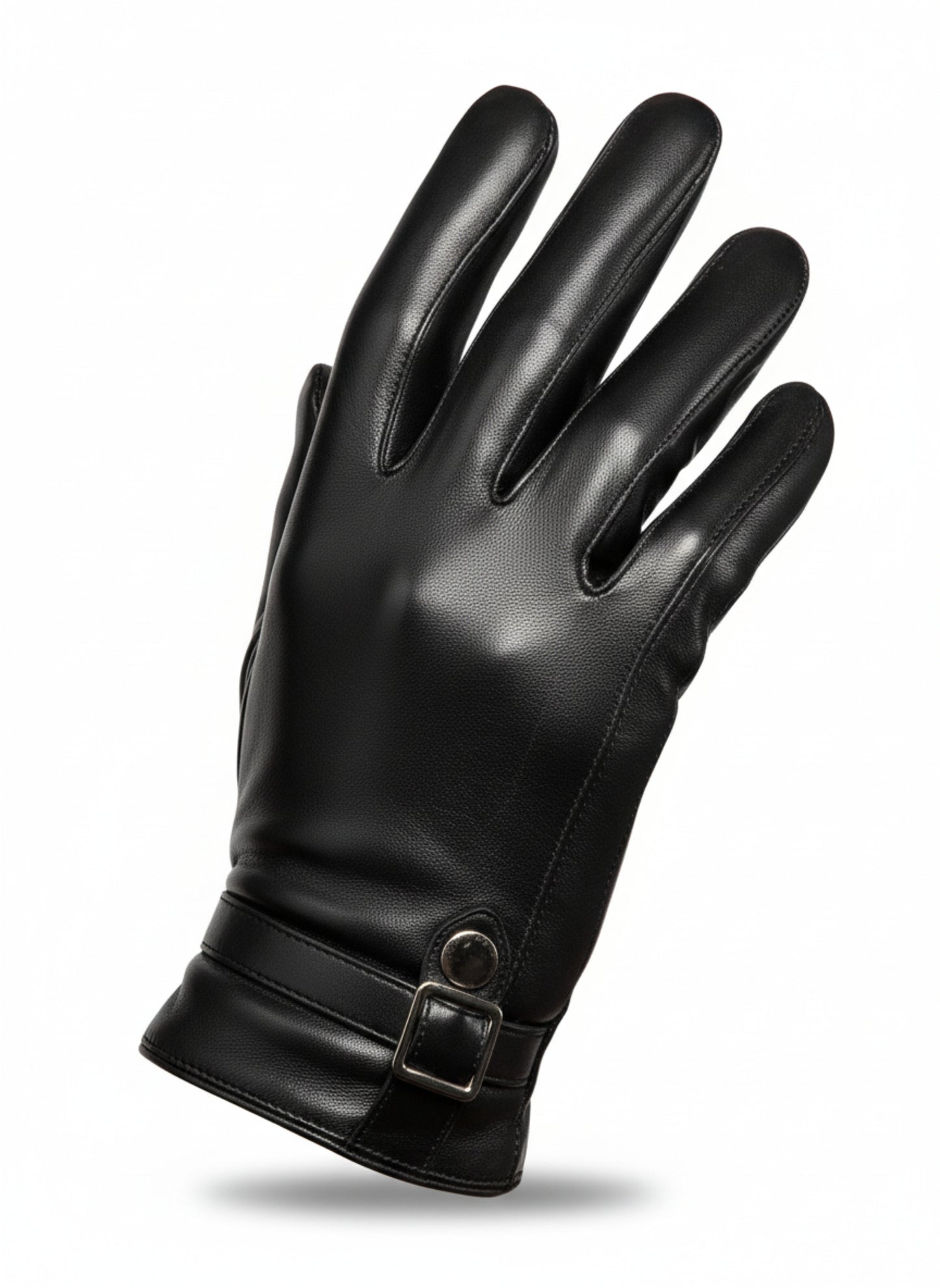 Black Leather Gloves