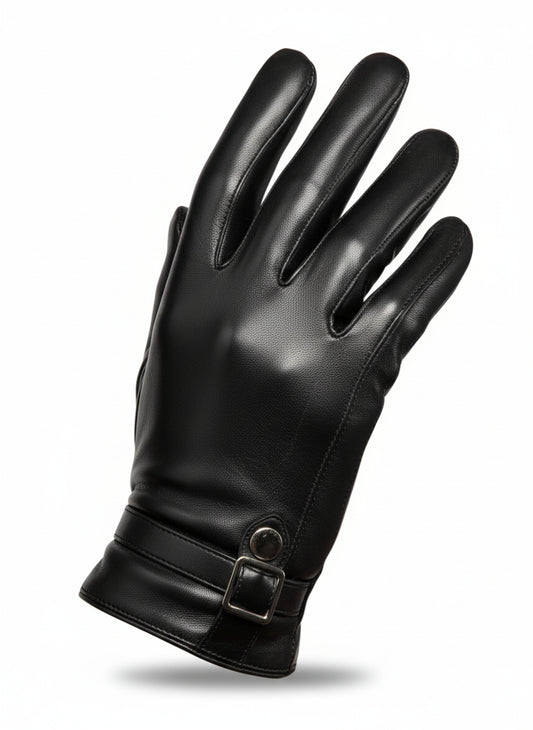 Black Leather Gloves