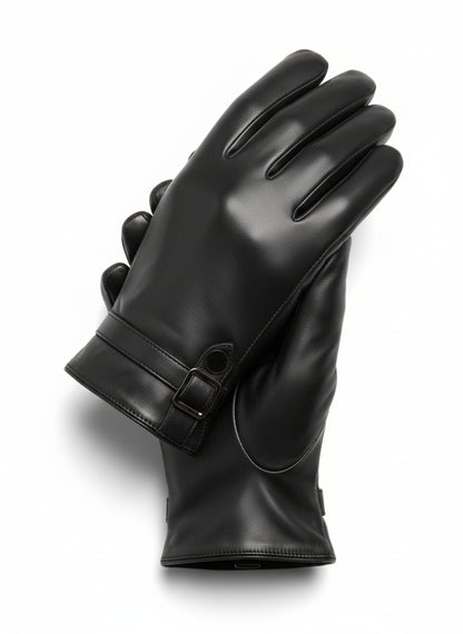 Black Leather Gloves