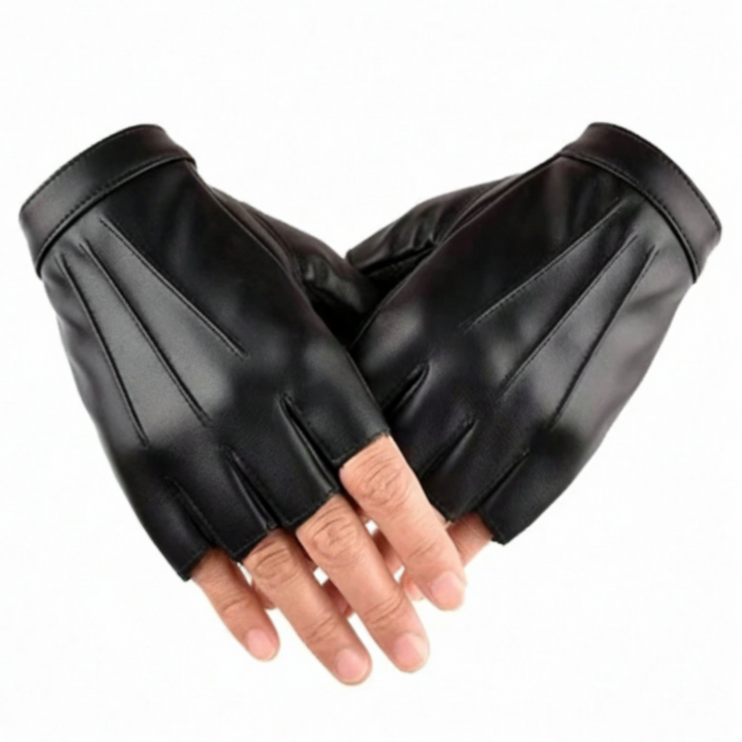Fingerless Leather Gloves