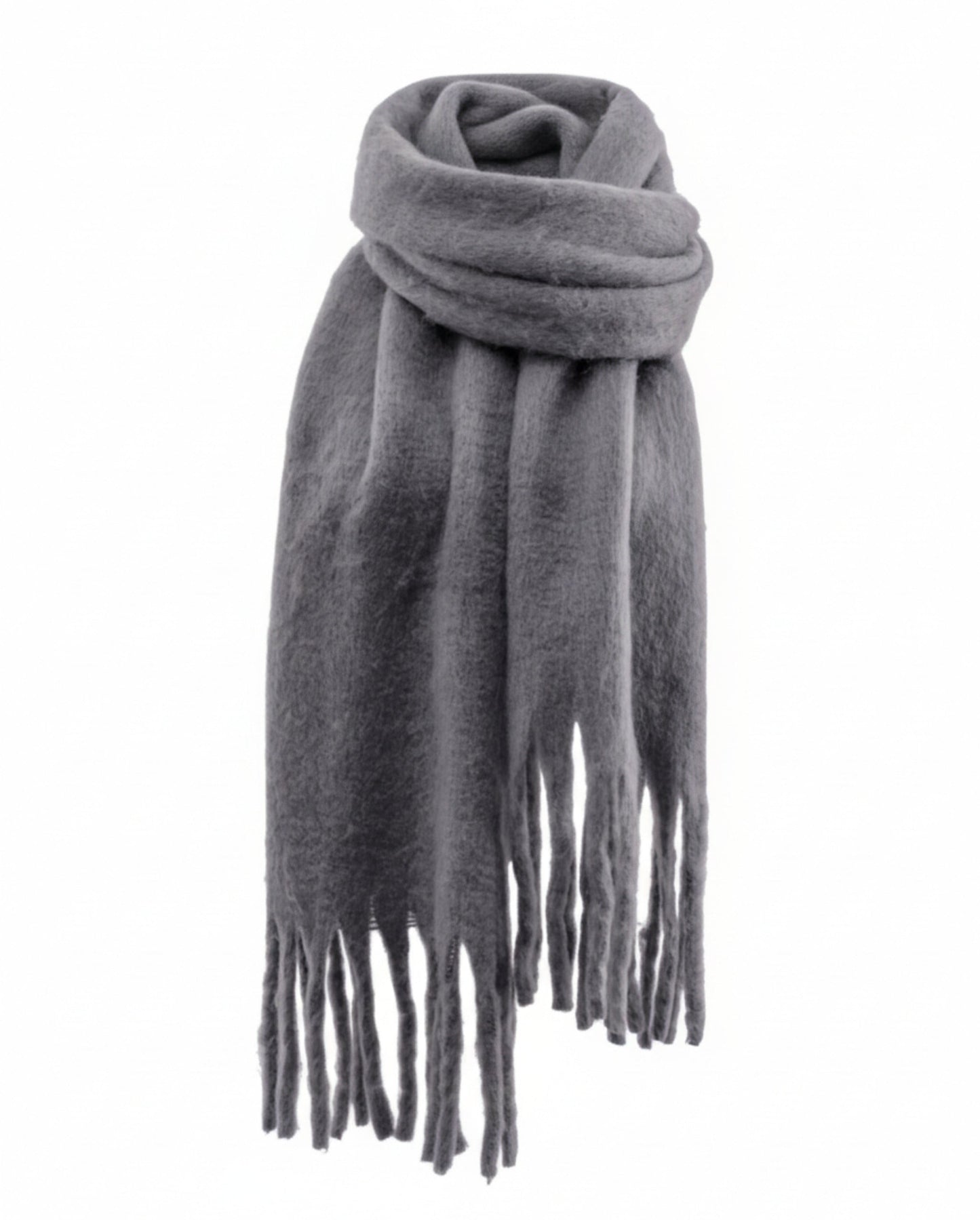 Plush Grey Scarf
