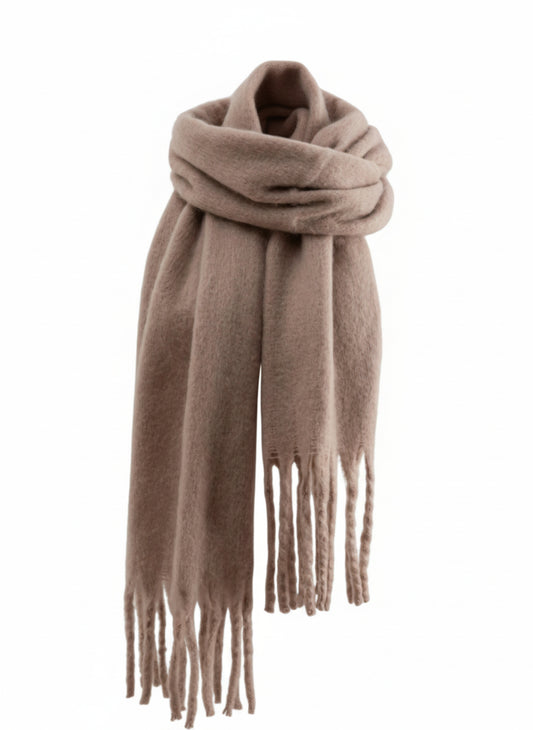 Plush Camel Scarf