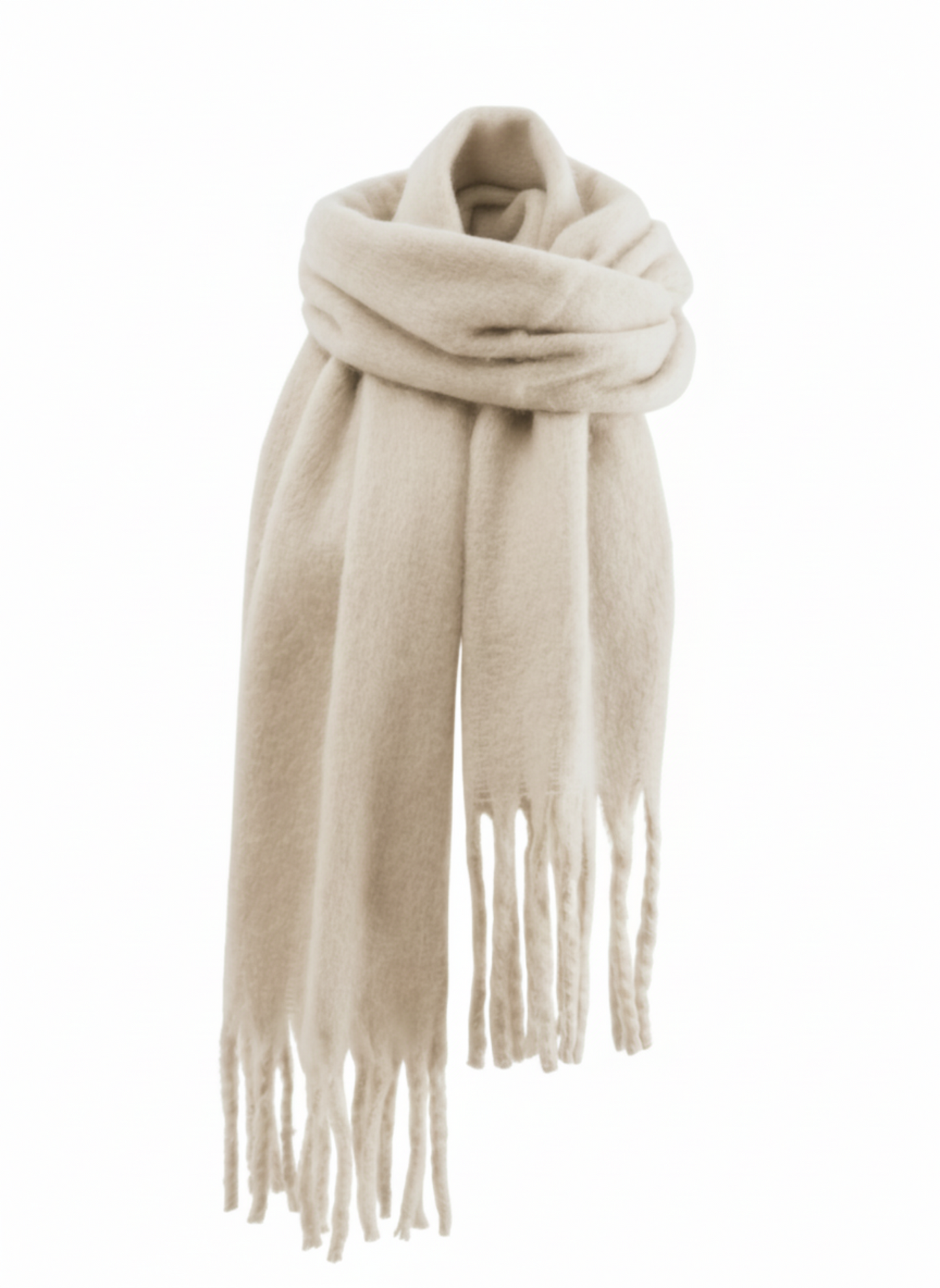 Plush Ivory Scarf