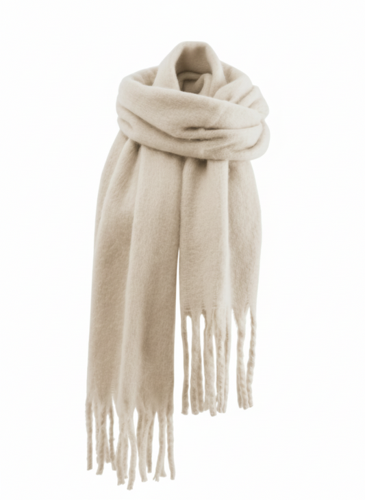 Plush Ivory Scarf