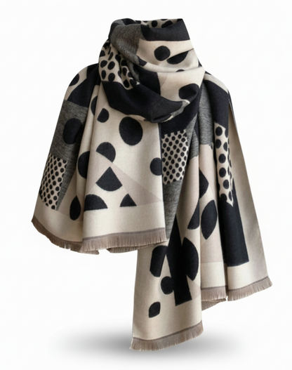 Polka Jacquard Scarf